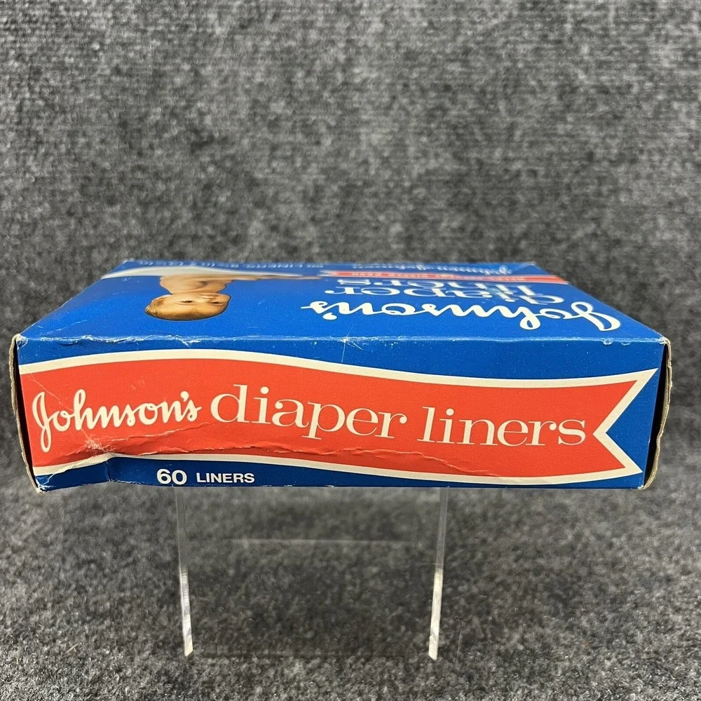 Vintage Johnson & Johnson NIB Baby Diaper Liners For Cloth Diapers Movie TV Prop